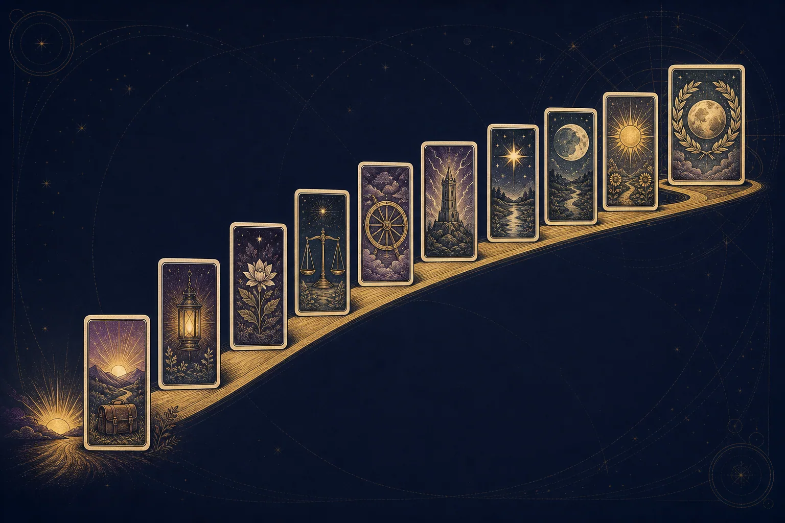 The World card completing the 22 Major Arcana sequence